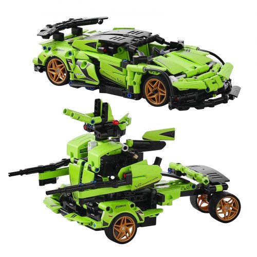 STEM Building Toys for Kids 2in1 461 PCS Blocks Remote Control Car