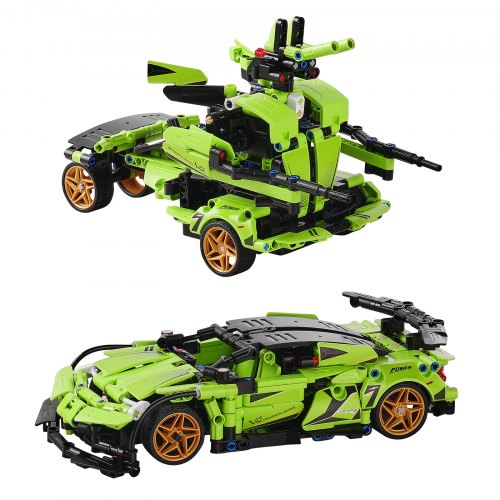 STEM Building Toys for Kids 2in1 461 PCS Blocks Remote Control Car