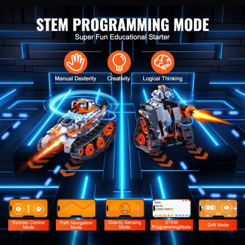 STEM Building Toys for Kids 5in1 554 PCS Remote Control Car Building