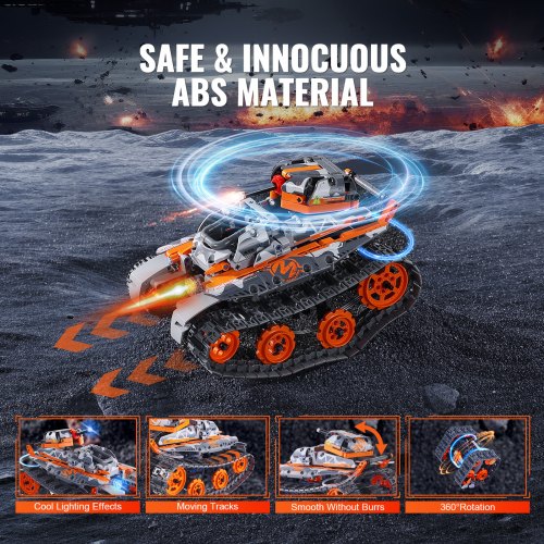 STEM Building Toys for Kids 5in1 554 PCS Remote Control Car Building