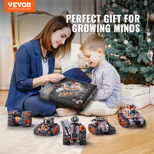 STEM Building Toys for Kids 5in1 554 PCS Remote Control Car Building