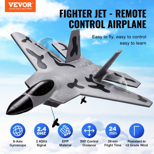 RC Plane 24GHZ 2 Channel Remote Control Airplane with 6Axis Gyro