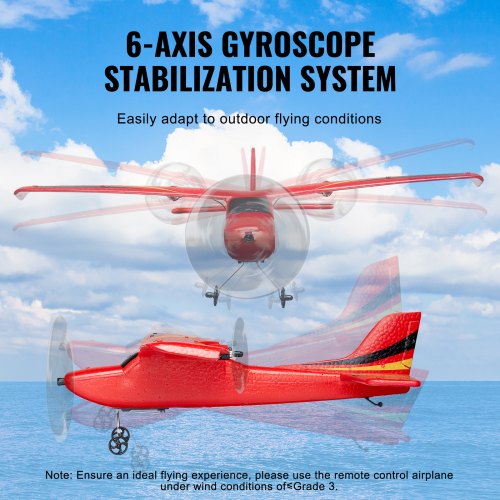 RC Plane 24GHZ 2 Channel Remote Control Airplane with 6Axis Gyro
