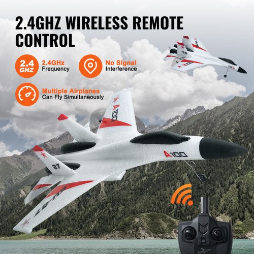 RC Plane 24GHZ 4 Channel Remote Control Airplane with 6Axis Gyro