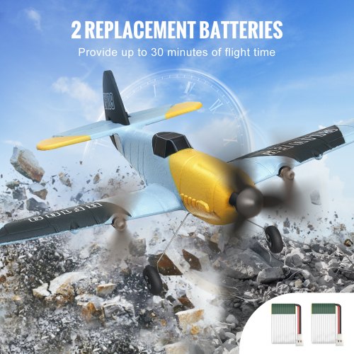 RC Plane 24GHZ 3 Channel Remote Control Airplane with 6Axis Gyro