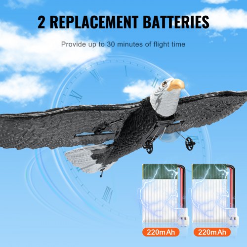 RC Plane 24GHZ 2 Channel Remote Control Airplane with 6Axis Gyro