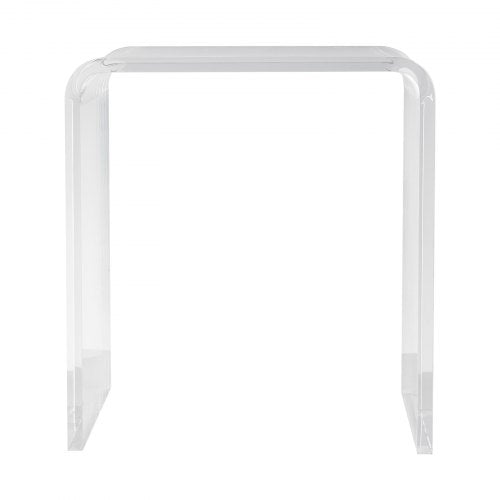 Acrylic End Table CShaped Lucite Side Table Clear Acrylic Side Table for Drink