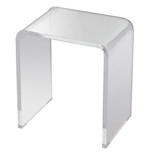 Acrylic End Table CShaped Lucite Side Table Clear Acrylic Side Table for Drink