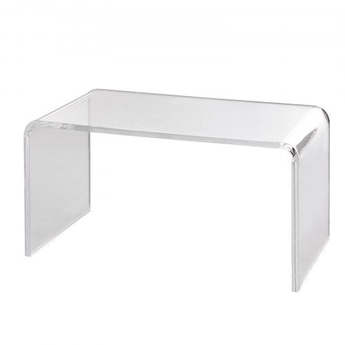 Acrylic Coffee Table CShaped Clear Acrylic End Table 16.3 inch high