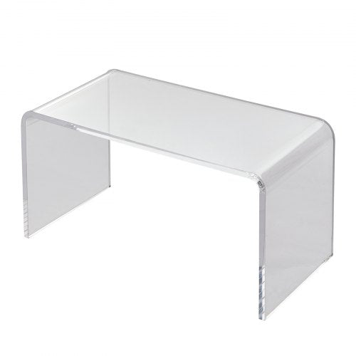 Acrylic Coffee Table CShaped Clear Acrylic End Table 16.3 inch high