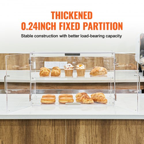 Pastry Display Case 2Tier Commercial Countertop Bakery Display Case