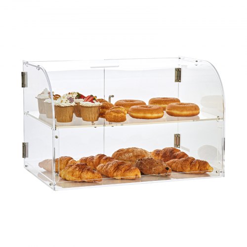 Pastry Display Case 2Tier Commercial Countertop Bakery Display Case