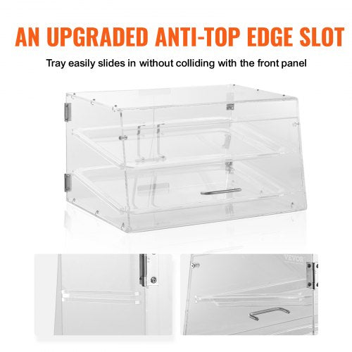 Pastry Display Case 2Tier Commercial Countertop Bakery Display Case