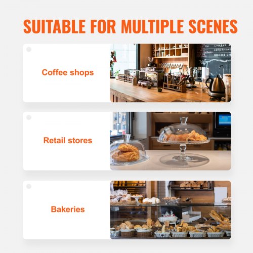 Pastry Display Case 2Tier Commercial Countertop Bakery Display Case