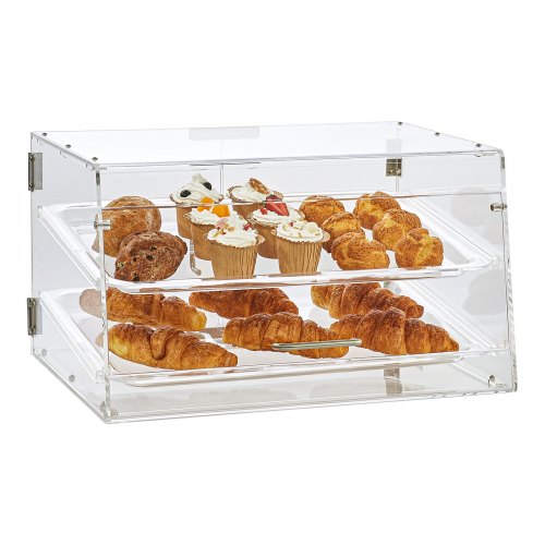 Pastry Display Case 2Tier Commercial Countertop Bakery Display Case