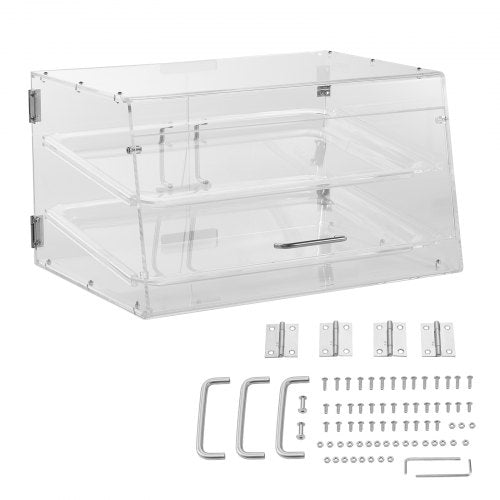 Pastry Display Case 2Tier Commercial Countertop Bakery Display Case