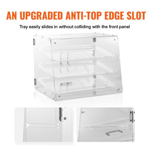 Pastry Display Case 3Tier Commercial Countertop Bakery Display Case