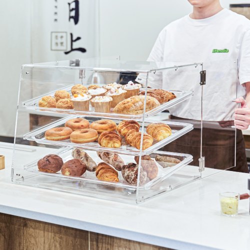 Pastry Display Case 3Tier Commercial Countertop Bakery Display Case