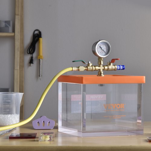2 Gallon Vacuum Chamber Upgraded Multipurpose Acrylic Vacuum Degassing