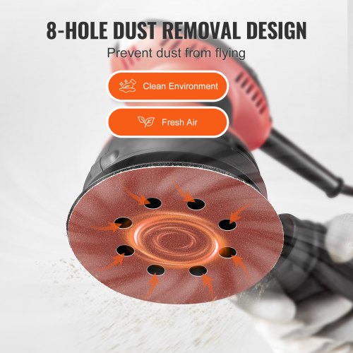 150 PCS 5 Inch Sanding Discs Set 8Hole Round Hook and Loop Sandpaper