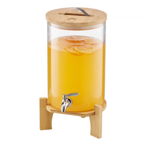 Beverage Dispenser 2.2 Gallon Drink Dispensers for Parties Glass Juice
