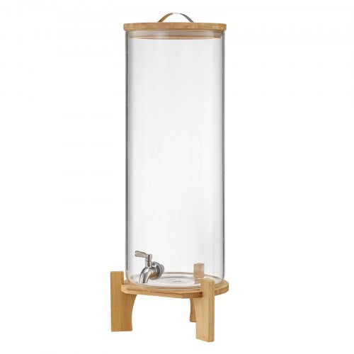 Beverage Dispenser 3.5 Gallon Drink Dispensers for Parties Glass Juice