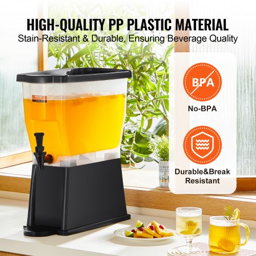 Beverage Dispenser 3 Gallon Drink Dispenser for Parties Plastic Juice