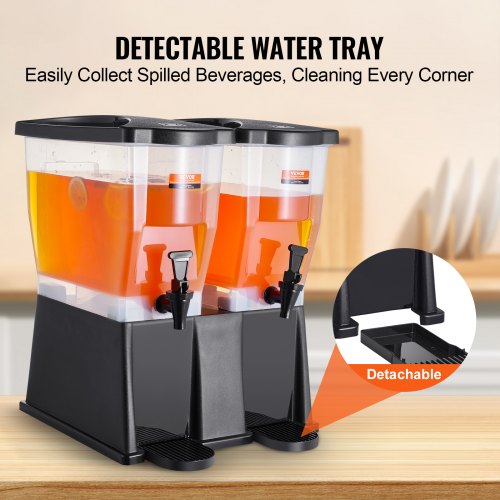 Beverage Dispenser 3 Gallon x 2 Drink Dispensers for Parties Plastic Juice