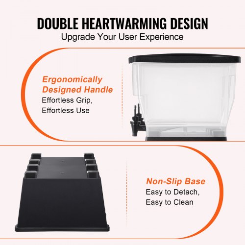 Beverage Dispenser 3 Gallon x 2 Drink Dispensers for Parties Plastic Juice