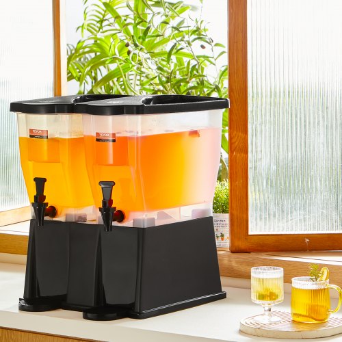 Beverage Dispenser 3 Gallon x 2 Drink Dispensers for Parties Plastic Juice