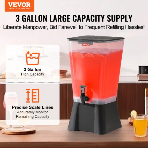 Beverage Dispenser 5 Gallon Drink Dispenser for Parties Plastic Juice