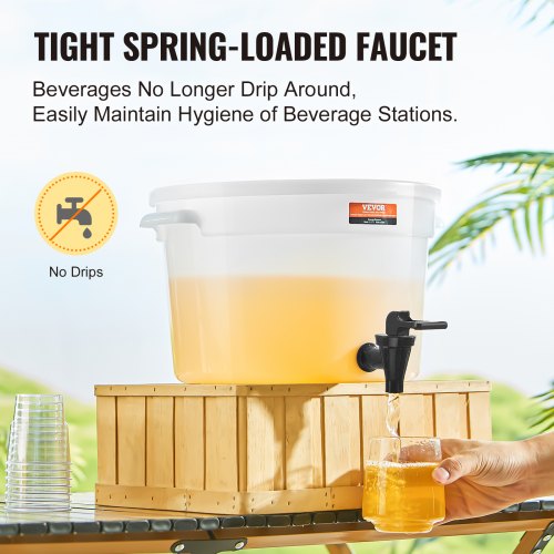 Beverage Dispenser 3 Gallon Drink Dispensers for Parties Plastic Juice