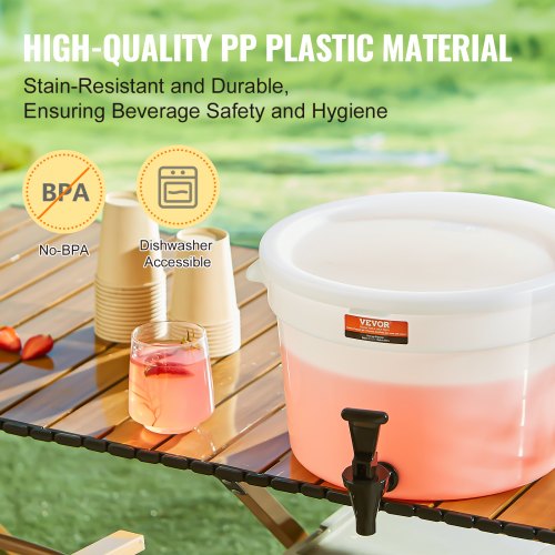 Beverage Dispenser 3 Gallon Drink Dispensers for Parties Plastic Juice