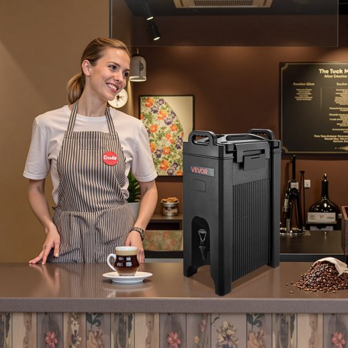 Insulated Beverage Dispenser 5 Gal19L Hot And Cold Server With Spigot Handle