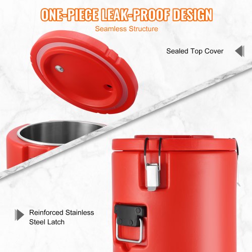Stainless Steel Insulated Beverage Dispenser 4.5 Gallon 17.2 Liter Thermal