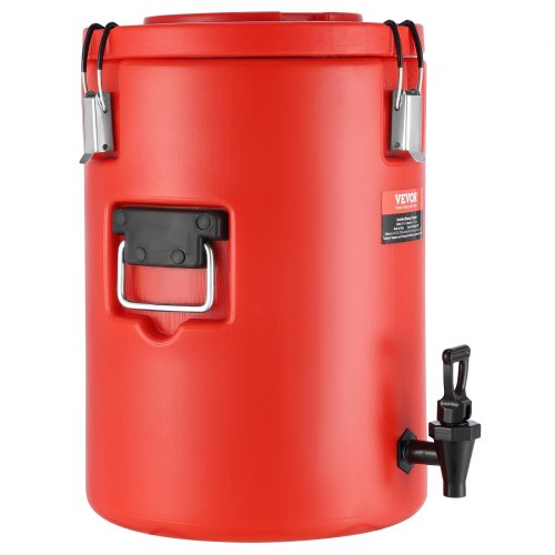 Stainless Steel Insulated Beverage Dispenser 4.5 Gallon 17.2 Liter Thermal