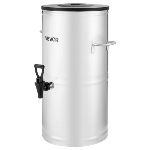 Ice Tea Dispenser 4 Gal15L 304 Stainless Steel Beverage Dispenser with Spigot