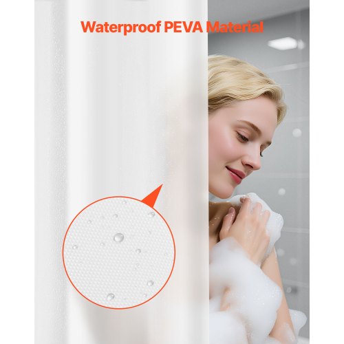 Shower Curtain Liner 8G HeavyDuty PEVA Shower Liner 2Pack Waterproof