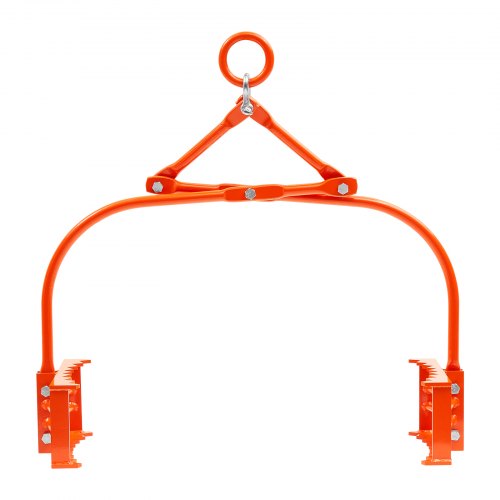 24in Stone Lifting Tongs 2Claw Rock Tongs Heavy Duty Steel Log Tongs