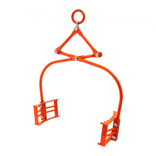 24in Stone Lifting Tongs 2Claw Rock Tongs Heavy Duty Steel Log Tongs