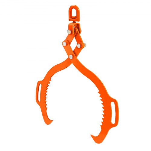 28in Log Lifting Tongs 2Claw Log Tongs Heavy Duty Steel Log Grapple