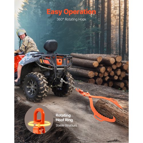 32in Log Lifting Tongs 2Claw Log Tongs Heavy Duty Steel Log Grapple
