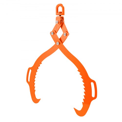 32in Log Lifting Tongs 2Claw Log Tongs Heavy Duty Steel Log Grapple