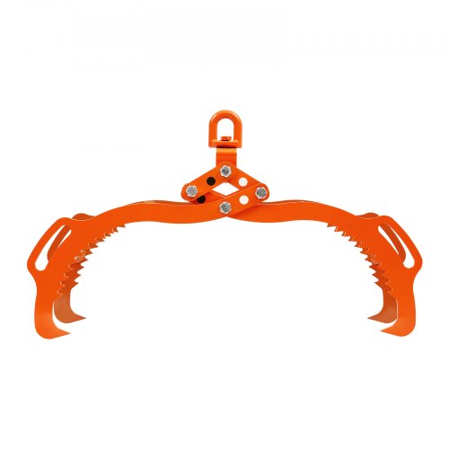 32in Log Lifting Tongs 4Claw Log Tongs Heavy Duty Steel Log Grapple