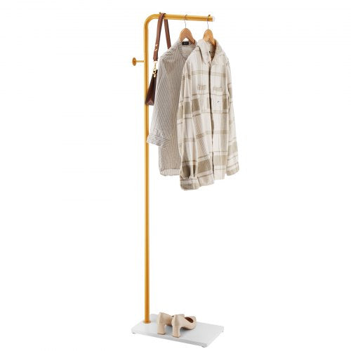 Coat Rack Freestanding Coats Rack Stand with Quartz Stone Base 3 Round