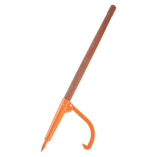 Log Peavey 46.5 in Wooden Handle Log Lifter Heavy Duty Log Roller with Max 18