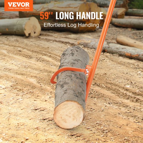 Cant Hook Tool 59 in Heavy Duty Steel Log Roller Log Lifter Timber Jack