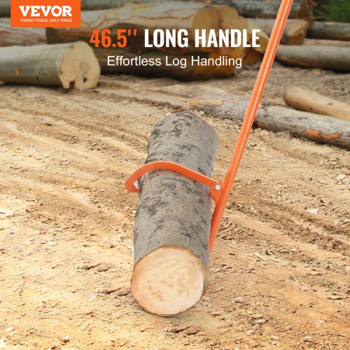 Cant Hook Tool 46.5 in Heavy Duty Steel Log Roller Log Lifter Timber Jack