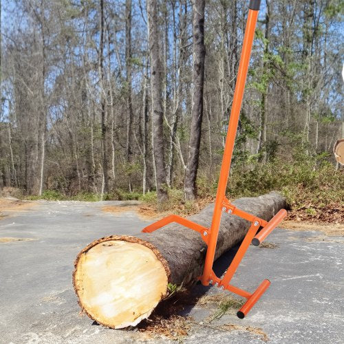 Timberjack 46.5 in Heavy Duty Steel Log Lifter Log Roller with Adjustable