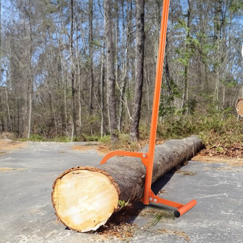 Timberjack 48 in Heavy Duty Log Lifter with Metal Handle Log Roller with Metal